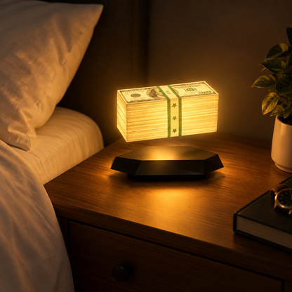 FloatCash Lampe am Nachttisch